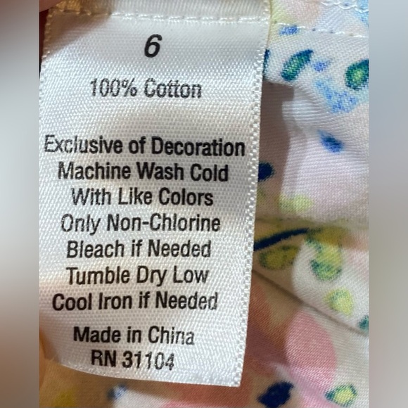 Crown & Ivy Ruffle A-line Dress, Size 6, Floral & Paisley Design in Pastels - Picture 3 of 5